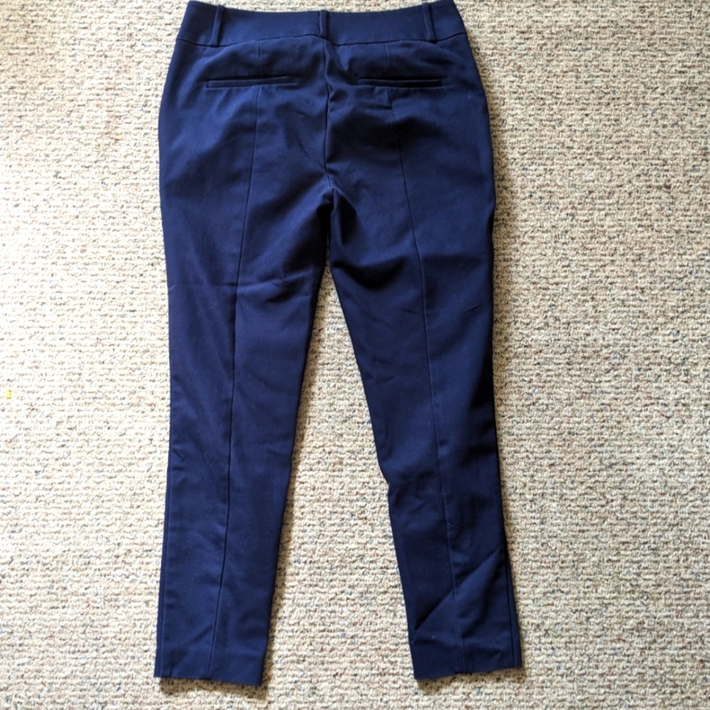 Loft Marissa Skinny Cropped Sz 4 Navy Pants